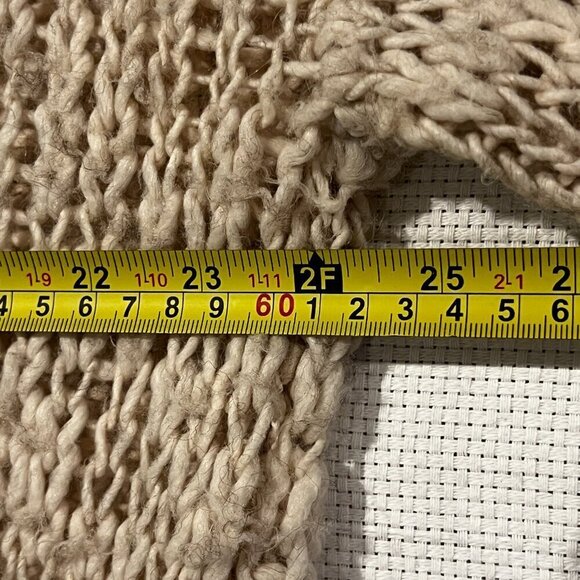 H&M Loose Knit Slouchy Oversized Wide‎ Neck Pullover Sweater XL Wool Blend - Picture 4 of 8